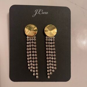 J. Crew Gold and Silver Statement Earrings